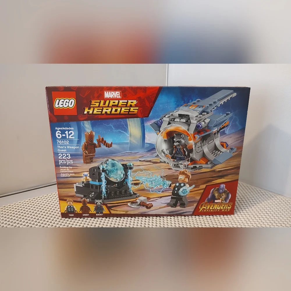 Lego 76102 Thor's Weapon Quest Marvel Super Heroes Avengers Infinity War Build